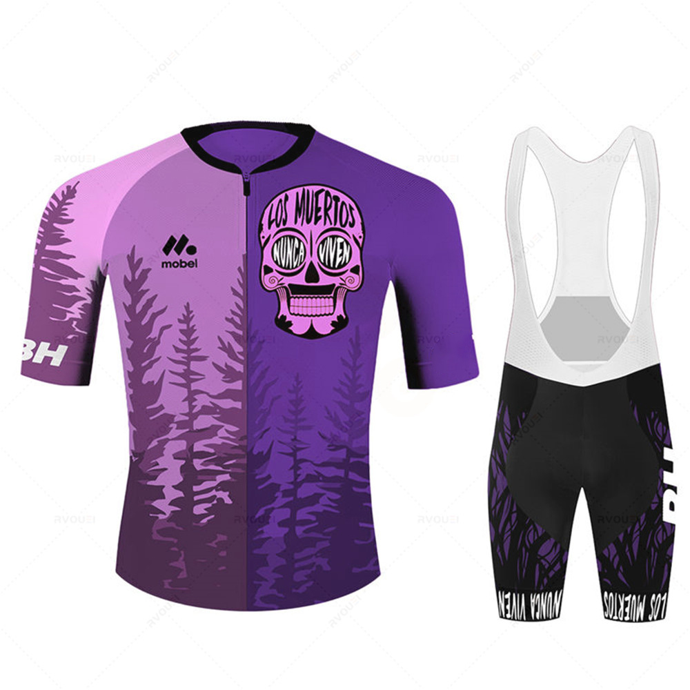 Mountain Biking Uniform - Set Jersey Bersepeda Musim Panas Tim