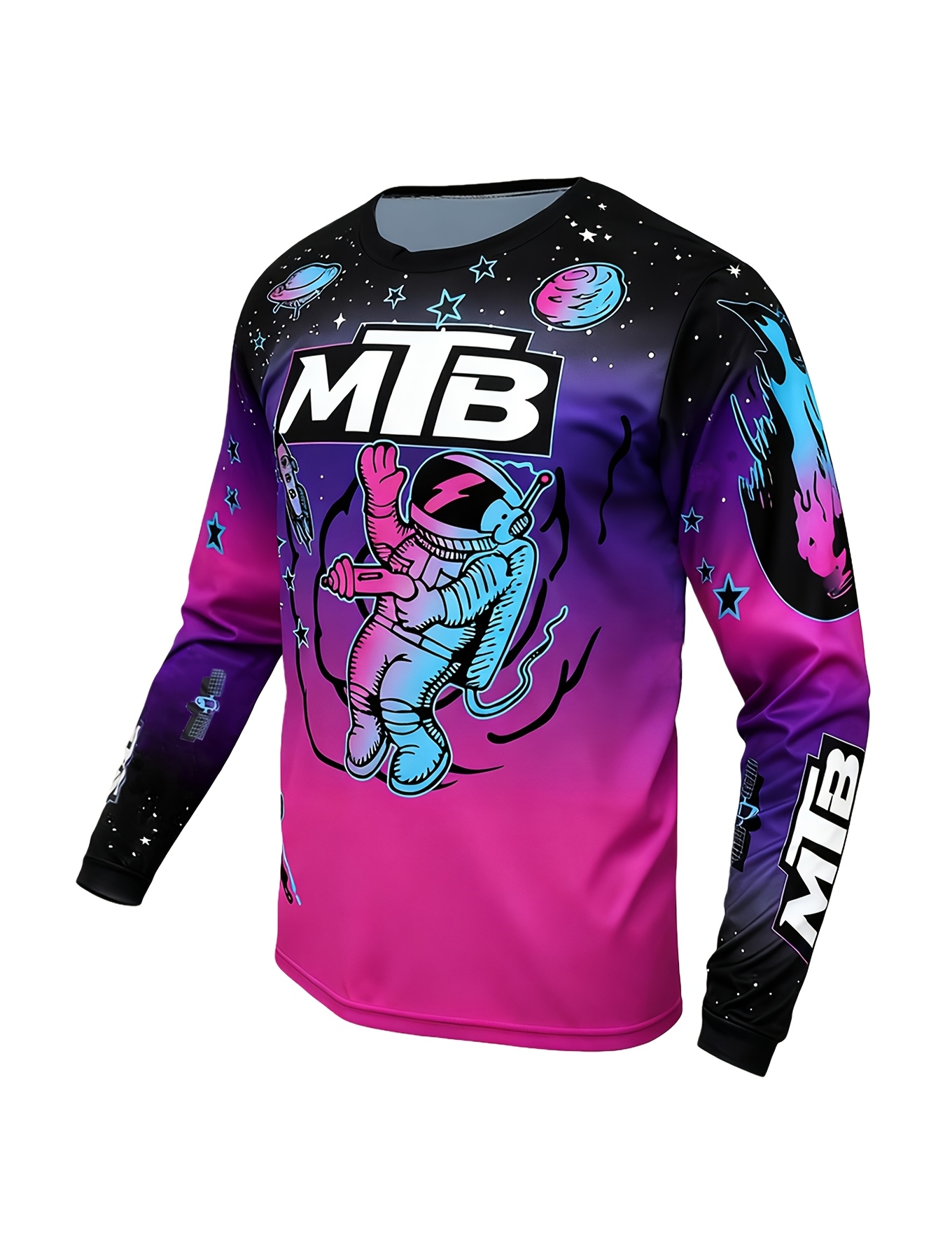 Mountain Biking Videos - Jersey Motocross Lengan Panjang MTB Gambar