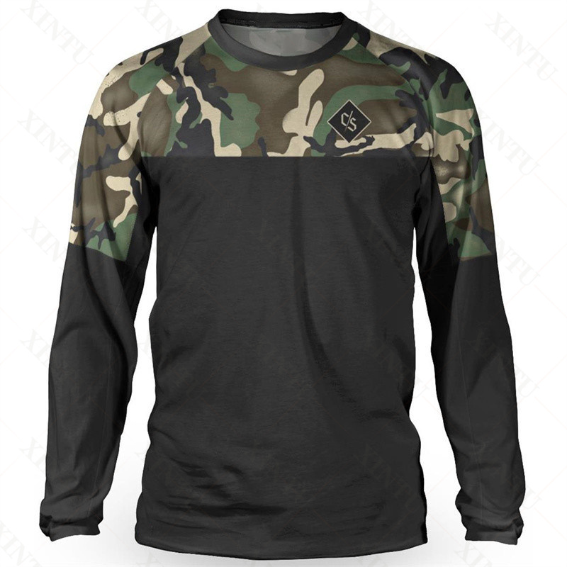 Mountain Biking Uniform - Jersey Pria Pengendara Longgar DH Setelan