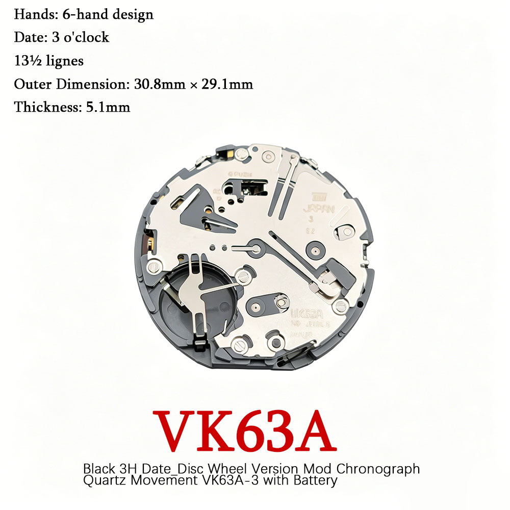 Gerakan Kronograf Kuarsa VK63  - Mtb Brake Rotor ulasan dan harga
