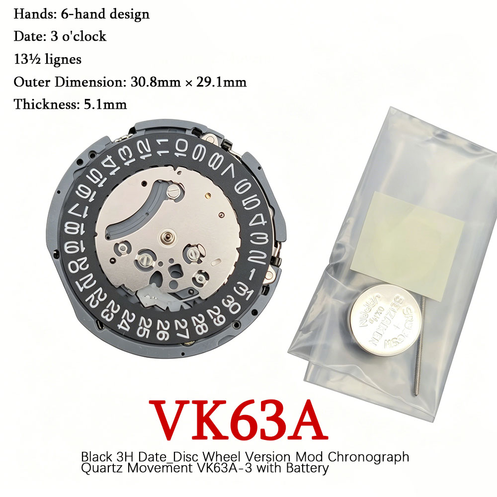 Gerakan Kronograf Kuarsa VK63  - Mtb Brake Rotor ulasan dan harga