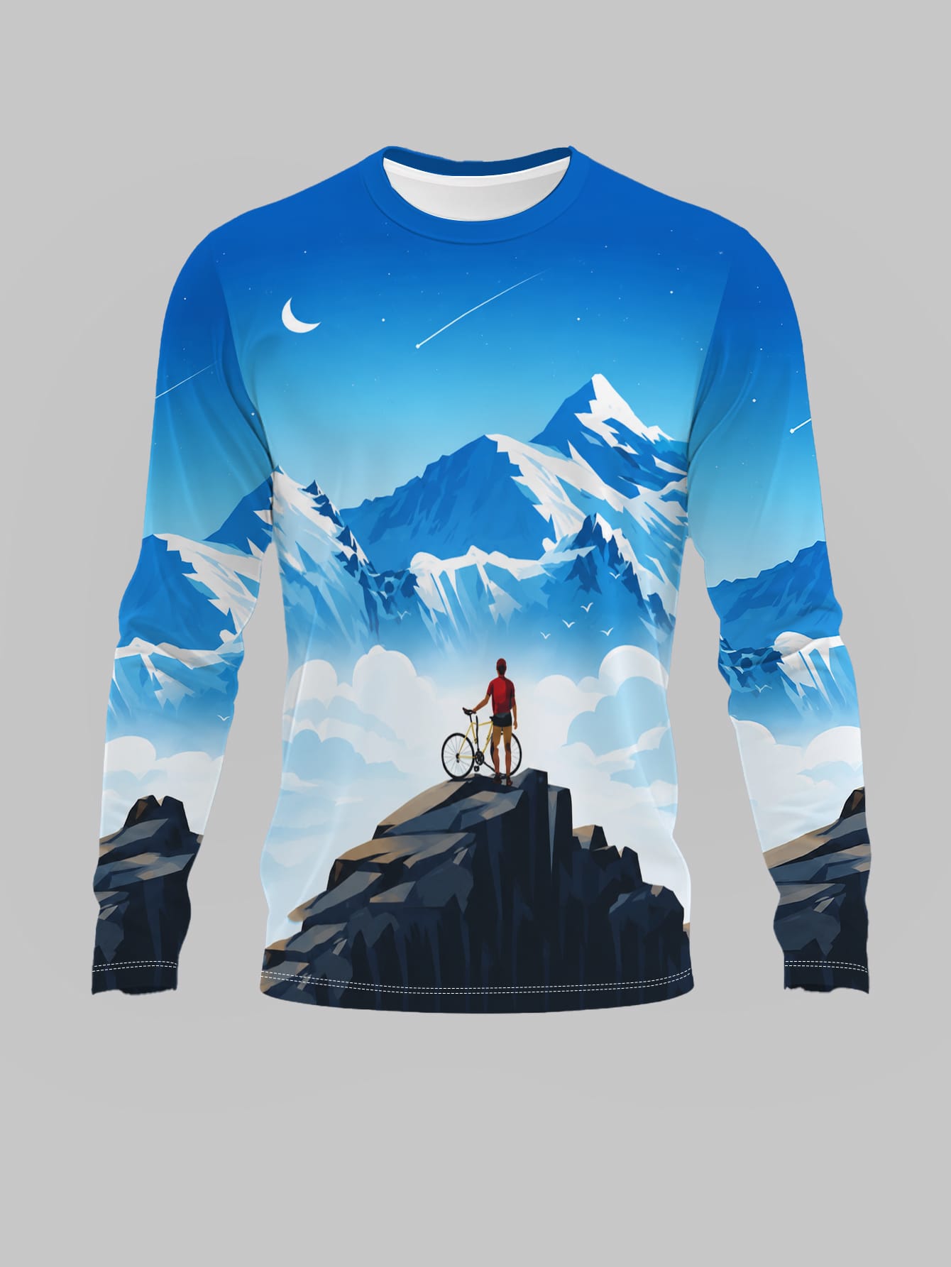 Jersey Motocross Lengan Panjan - Mountain Biking Videos ulasan dan harga