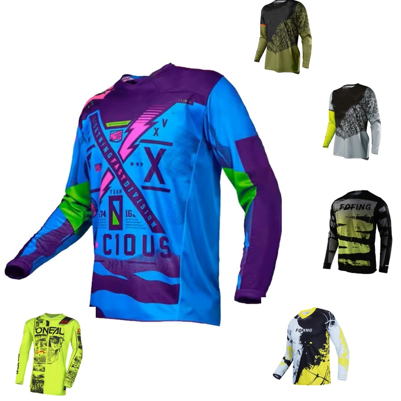 Jersey Balap Motor Trail Luar  - Mountain Biking Videos ulasan dan harga